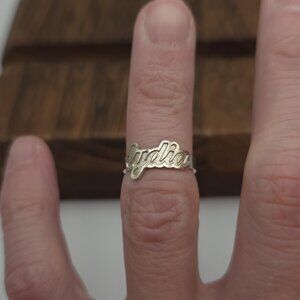 Size 4.5 Sterling Silver Lydia Toe Ring A1098